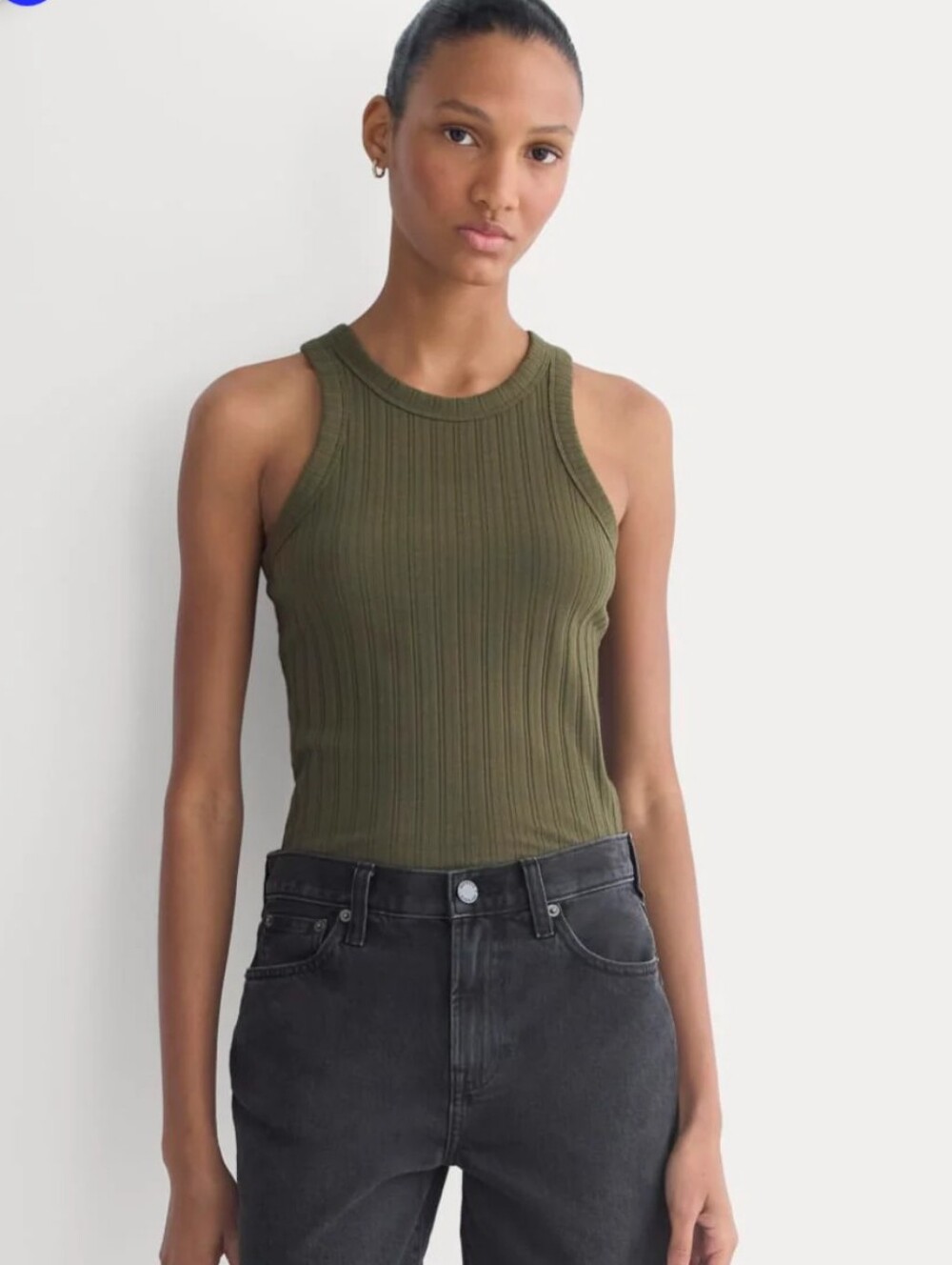 🆕EVERLANE The Racerback Tank in Pointelle
